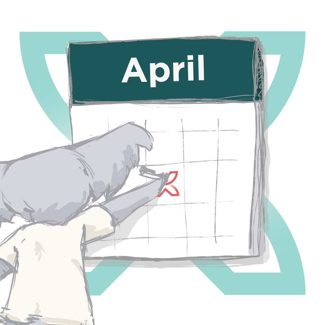 2024 Days of the Month April Social Media Calendar