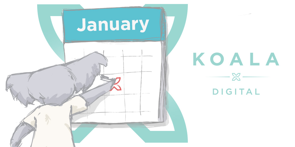 Koala Digital Social Media Content Calendar JANUARY 2025